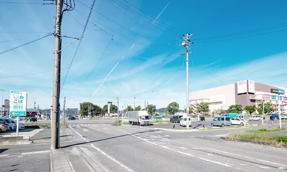 こばファミリー歯科クリニック前の通り